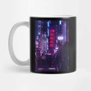 Tokyo Street Neon Synthwave Mug